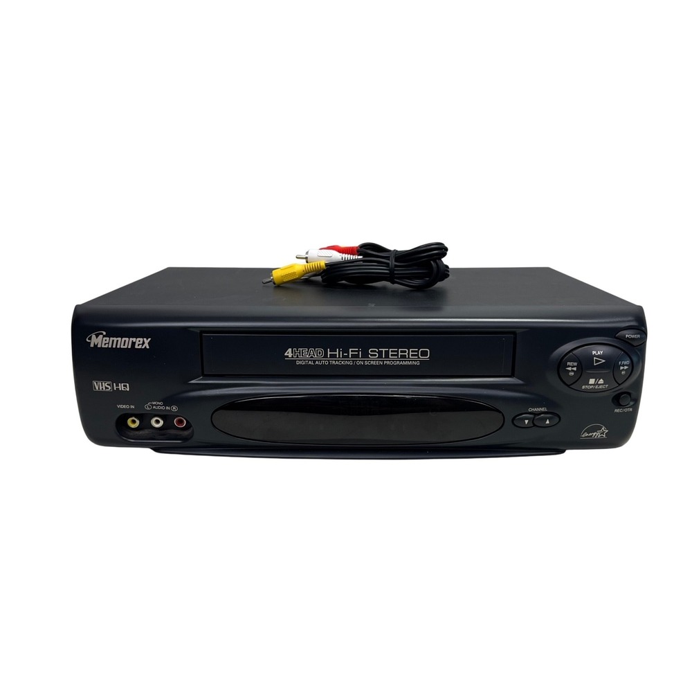 Memorex MVR4041 4-Head Hi-Fi Stereo VHS HQ VCR Player Black *NO REMOTE, TESTED*